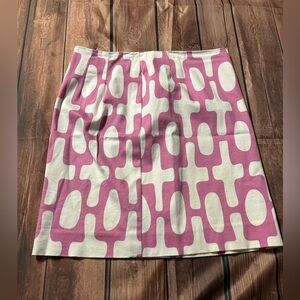Pink Graphic Print Mini Skirt